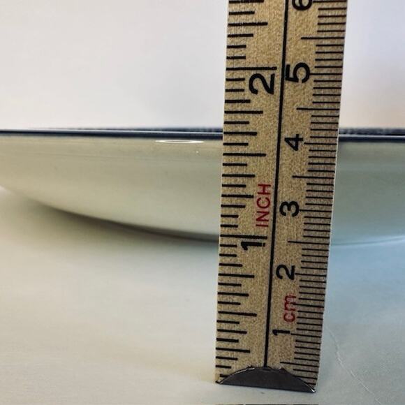 Thomson Snowman 12"Chop Platter, Blue Speckles On Half, Snowman/Center Christmas - Picture 4 of 8